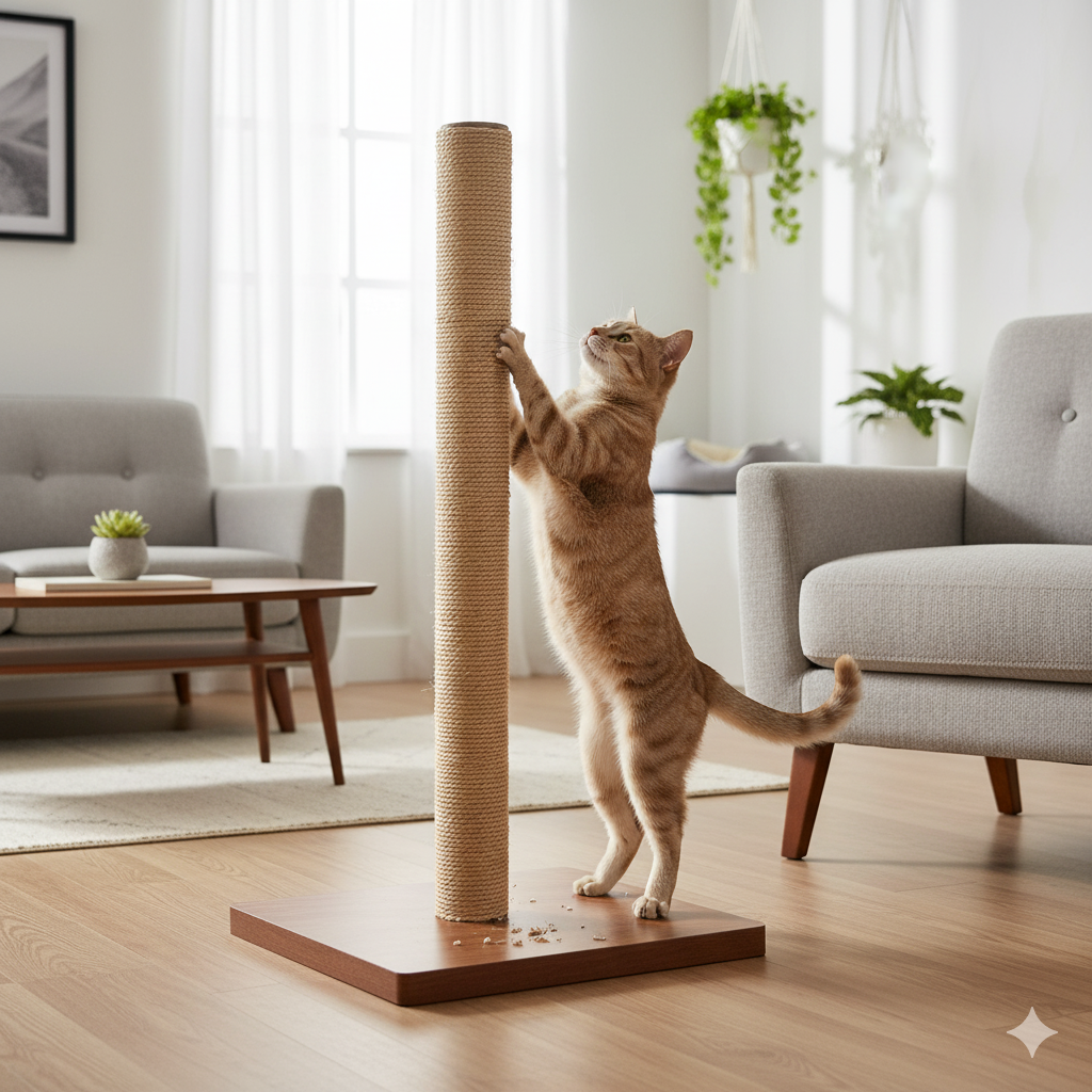 5 Best Cat Scratching Posts for Small Apartments