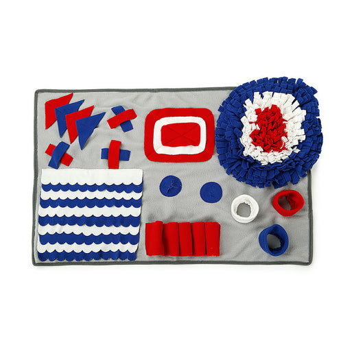 foraging fun mat for dogs The Happy Hound with colorful patterns for interactive play and mental stimulation.